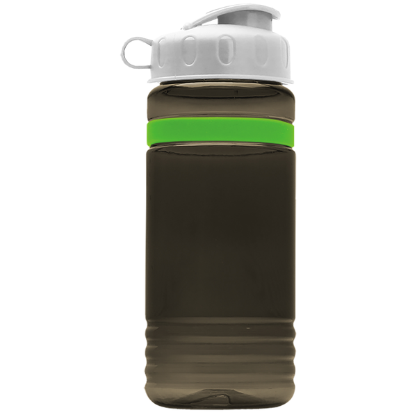 Grip Stripe Tritan™ Bottle, 20oz. - Flip Top Lid