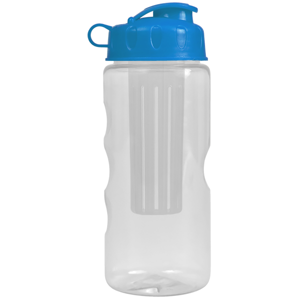 Finger Grip Infuser Tritan™ Transparent Bottle, 22oz. - Flip Top Lid