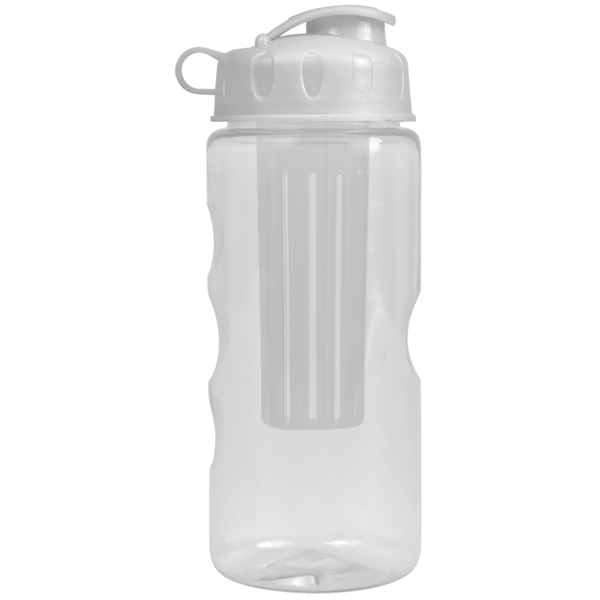 Finger Grip Infuser Tritan™ Transparent Bottle, 22oz. - Flip Top Lid