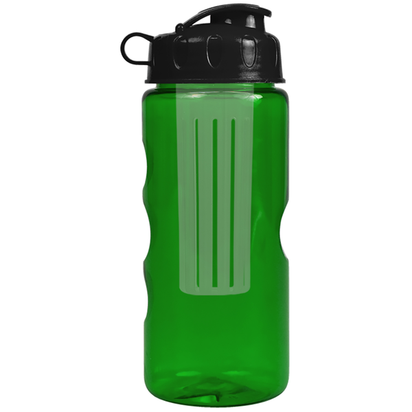 Finger Grip Infuser Tritan™ Transparent Bottle, 22oz. - Flip Top Lid