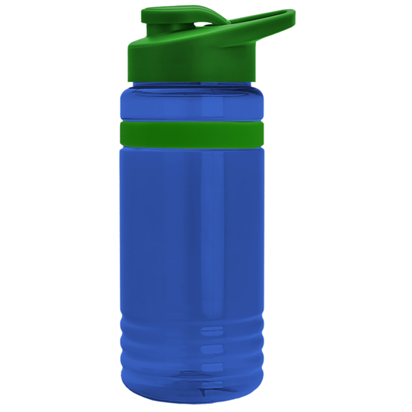 Grip Stripe Tritan™ Bottle, 20oz. - Drink Thru Lid