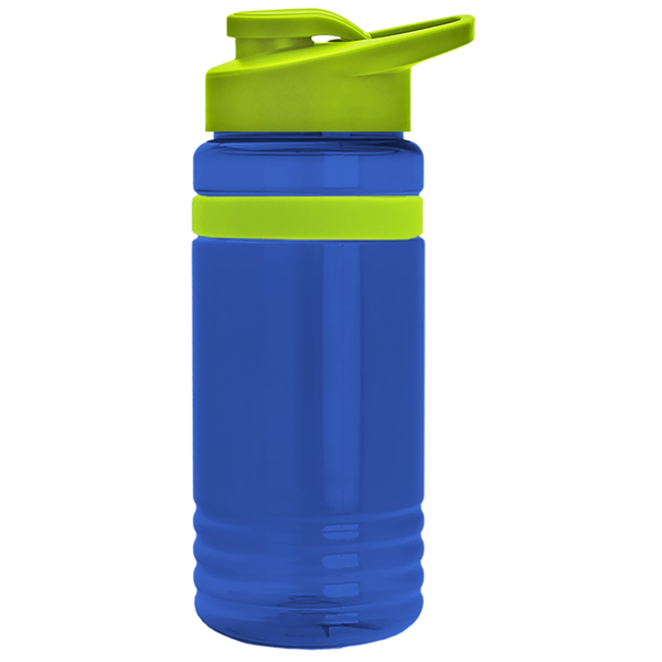 Grip Stripe Tritan™ Bottle, 20oz. - Drink Thru Lid