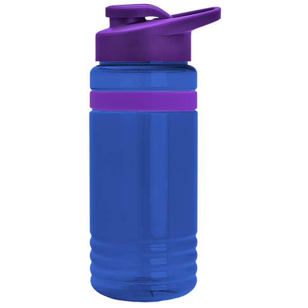 Grip Stripe Tritan™ Bottle, 20oz. - Drink Thru Lid