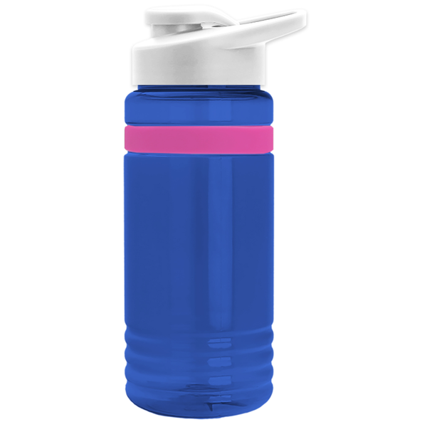Grip Stripe Tritan™ Bottle, 20oz. - Drink Thru Lid