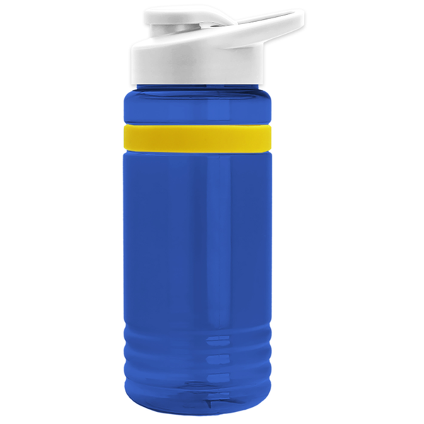 Grip Stripe Tritan™ Bottle, 20oz. - Drink Thru Lid