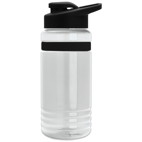 Grip Stripe Tritan™ Bottle, 20oz. - Drink Thru Lid
