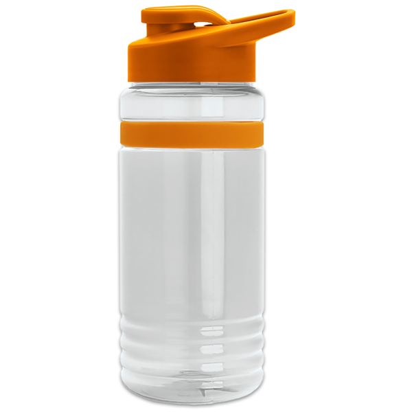 Grip Stripe Tritan™ Bottle, 20oz. - Drink Thru Lid