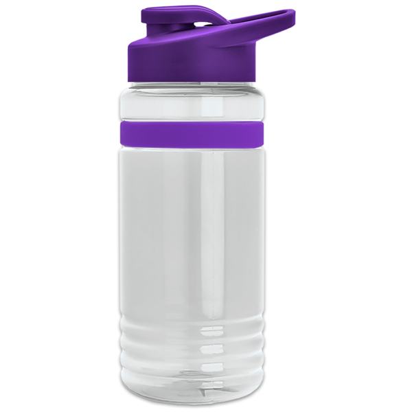 Grip Stripe Tritan™ Bottle, 20oz. - Drink Thru Lid
