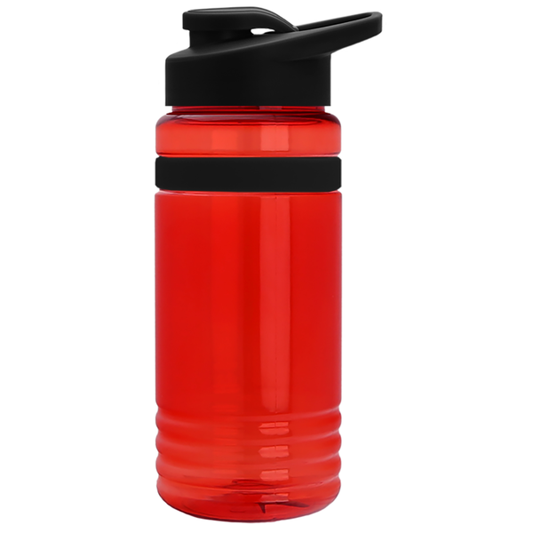 Grip Stripe Tritan™ Bottle, 20oz. - Drink Thru Lid