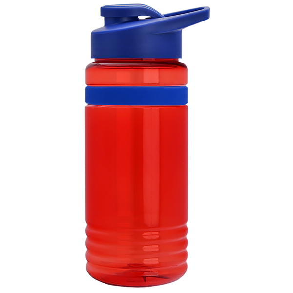 Grip Stripe Tritan™ Bottle, 20oz. - Drink Thru Lid