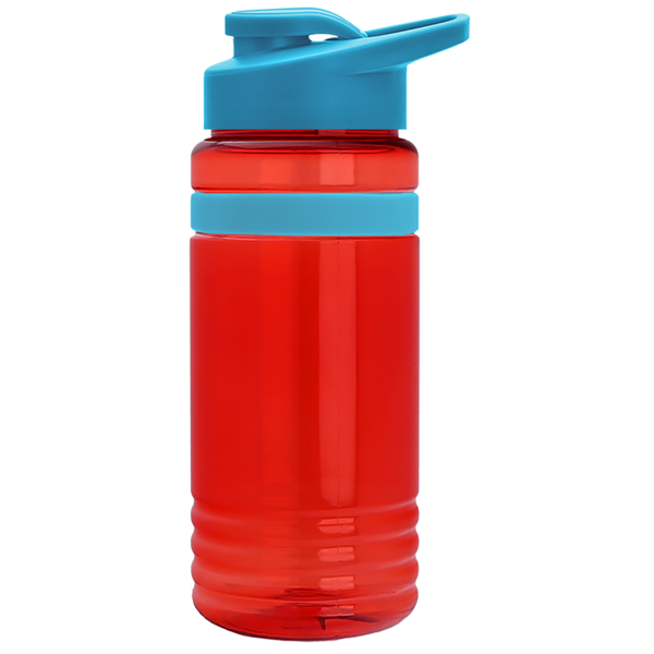 Grip Stripe Tritan™ Bottle, 20oz. - Drink Thru Lid