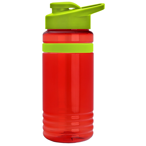 Grip Stripe Tritan™ Bottle, 20oz. - Drink Thru Lid