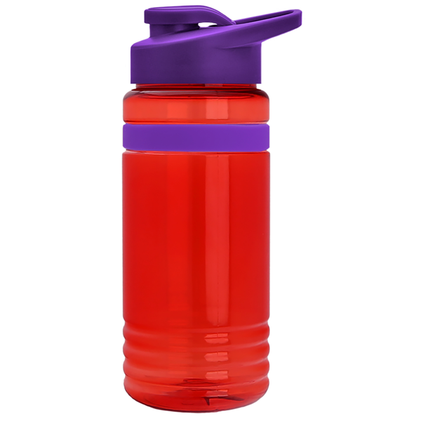 Grip Stripe Tritan™ Bottle, 20oz. - Drink Thru Lid