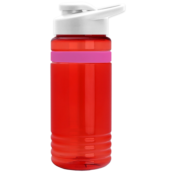 Grip Stripe Tritan™ Bottle, 20oz. - Drink Thru Lid