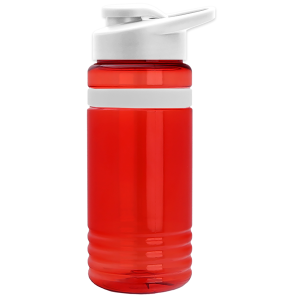 Grip Stripe Tritan™ Bottle, 20oz. - Drink Thru Lid