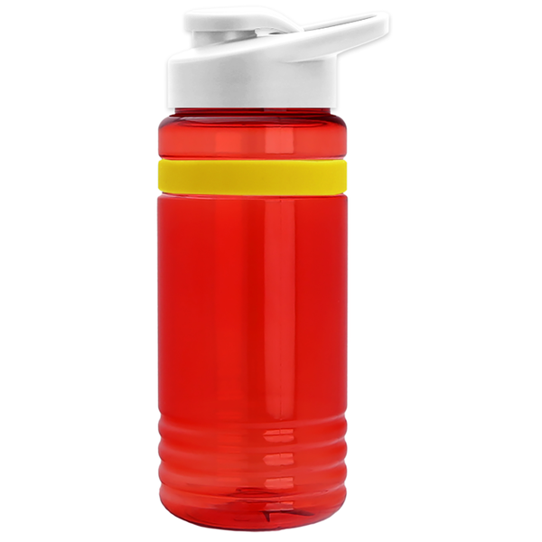 Grip Stripe Tritan™ Bottle, 20oz. - Drink Thru Lid