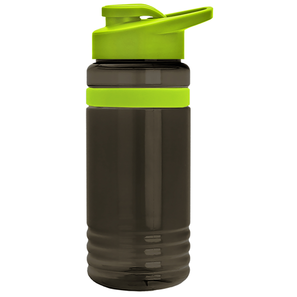 Grip Stripe Tritan™ Bottle, 20oz. - Drink Thru Lid