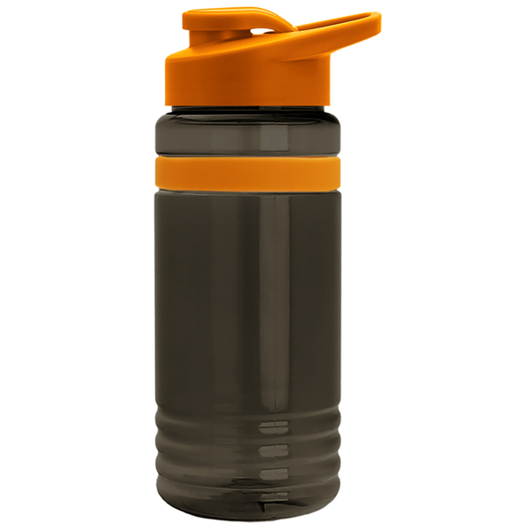 Grip Stripe Tritan™ Bottle, 20oz. - Drink Thru Lid