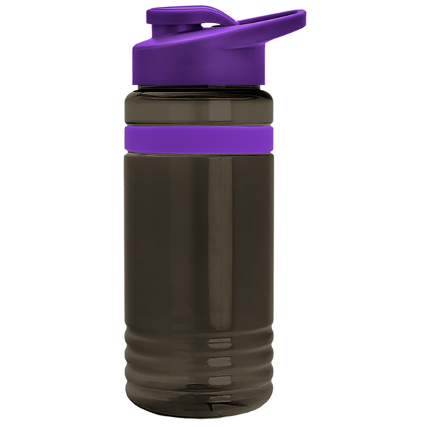 Grip Stripe Tritan™ Bottle, 20oz. - Drink Thru Lid