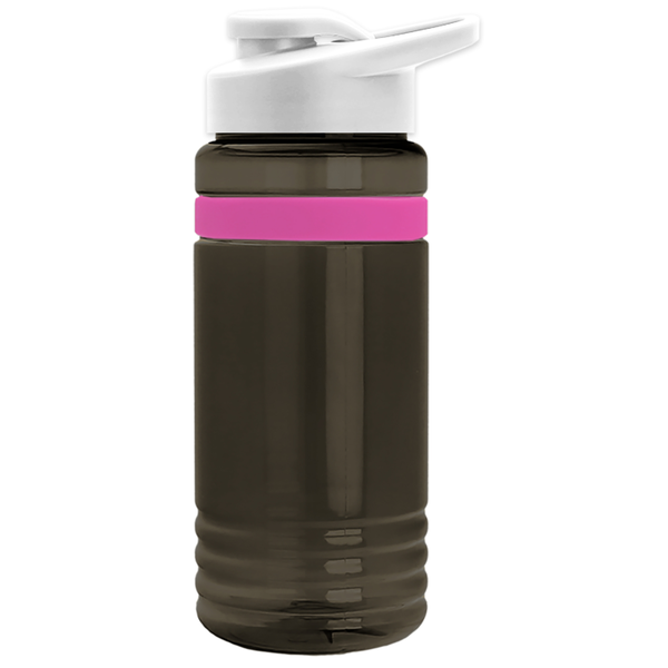 Grip Stripe Tritan™ Bottle, 20oz. - Drink Thru Lid