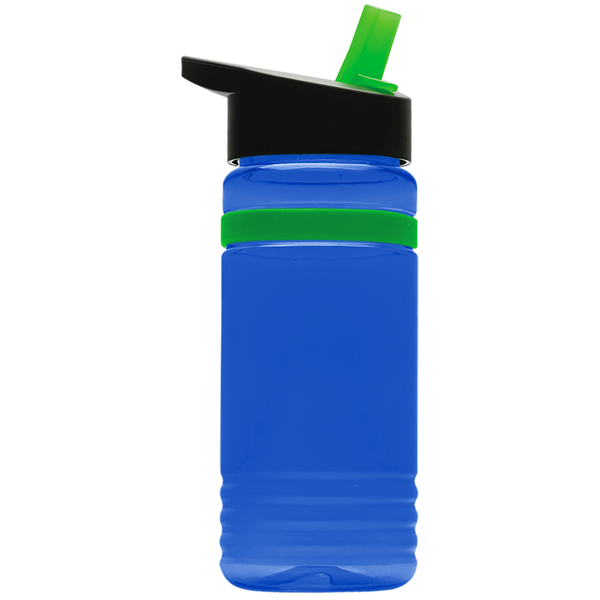 Grip Stripe Tritan™ Bottle, 20oz. - Flip Straw Lid