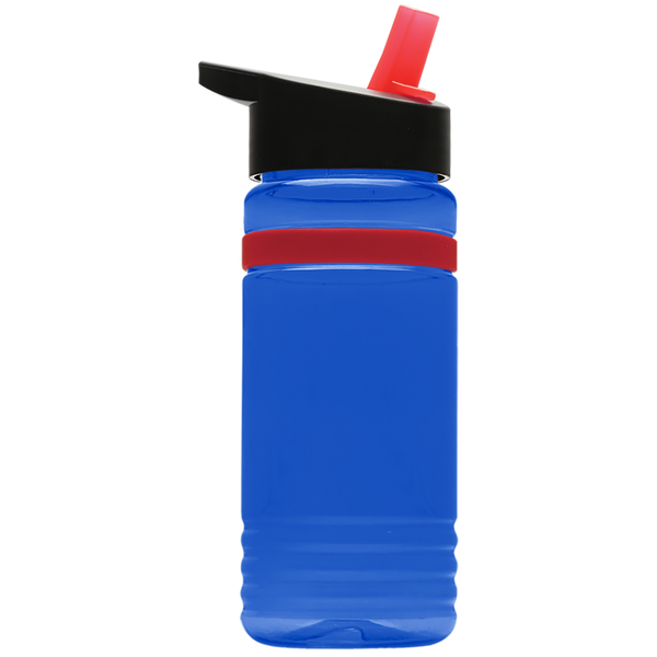 Grip Stripe Tritan™ Bottle, 20oz. - Flip Straw Lid