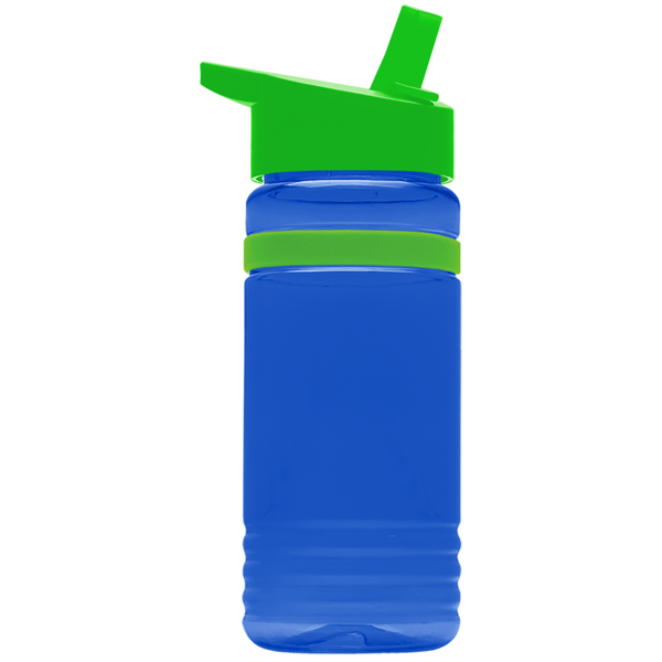 Grip Stripe Tritan™ Bottle, 20oz. - Flip Straw Lid