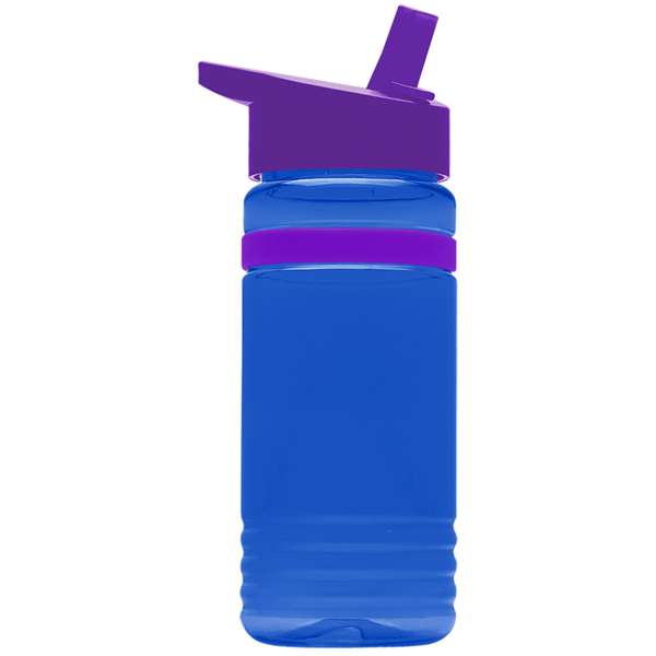 Grip Stripe Tritan™ Bottle, 20oz. - Flip Straw Lid