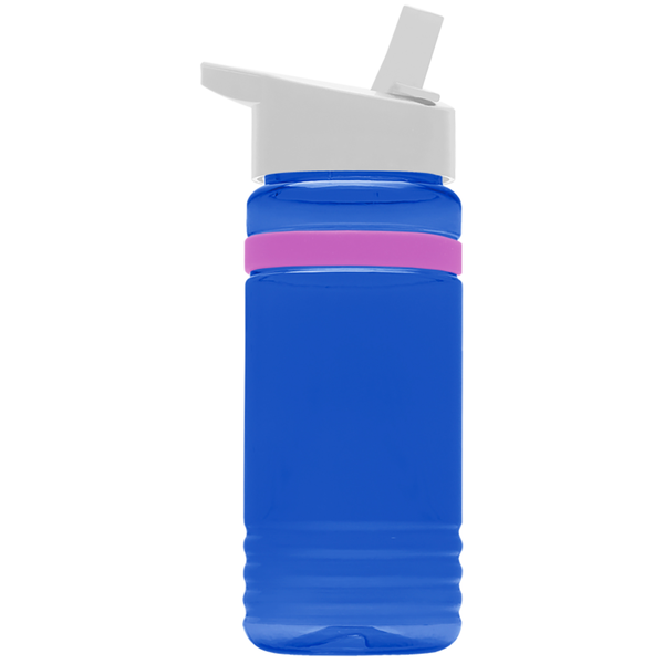 Grip Stripe Tritan™ Bottle, 20oz. - Flip Straw Lid