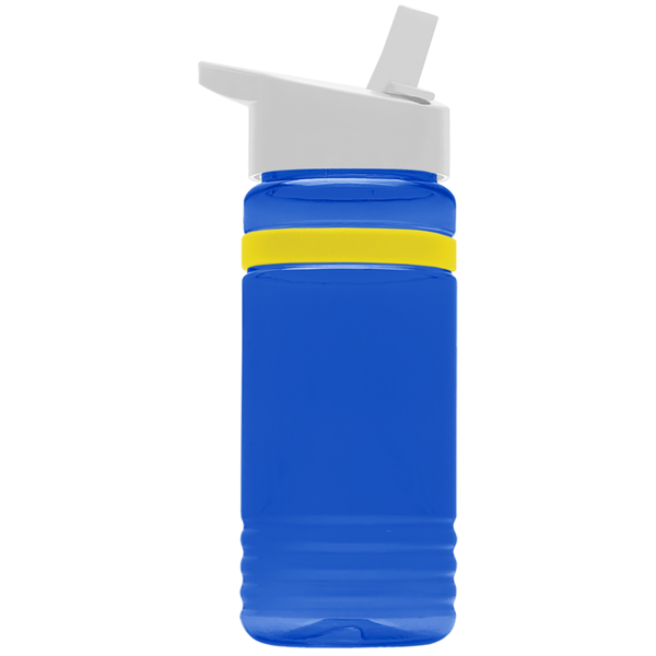 Grip Stripe Tritan™ Bottle, 20oz. - Flip Straw Lid