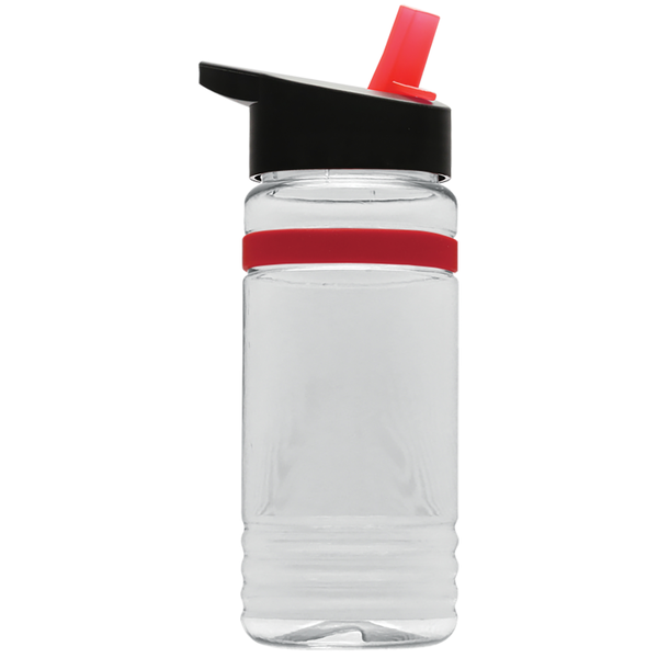 Grip Stripe Tritan™ Bottle, 20oz. - Flip Straw Lid