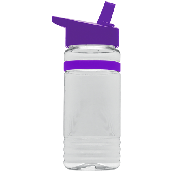 Grip Stripe Tritan™ Bottle, 20oz. - Flip Straw Lid