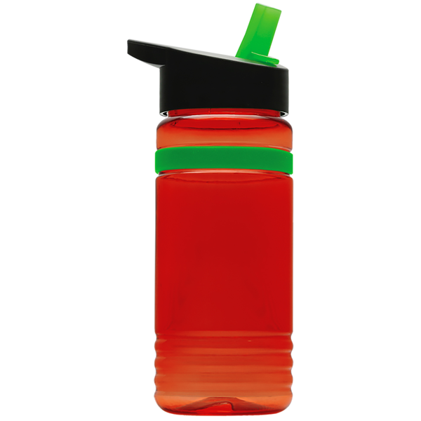 Grip Stripe Tritan™ Bottle, 20oz. - Flip Straw Lid