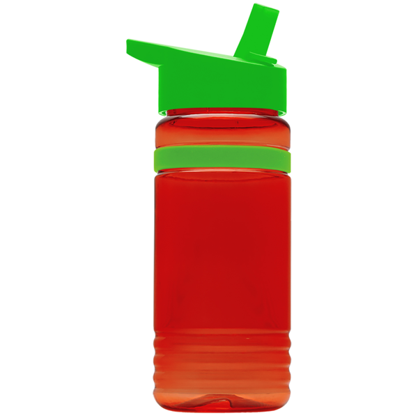 Grip Stripe Tritan™ Bottle, 20oz. - Flip Straw Lid