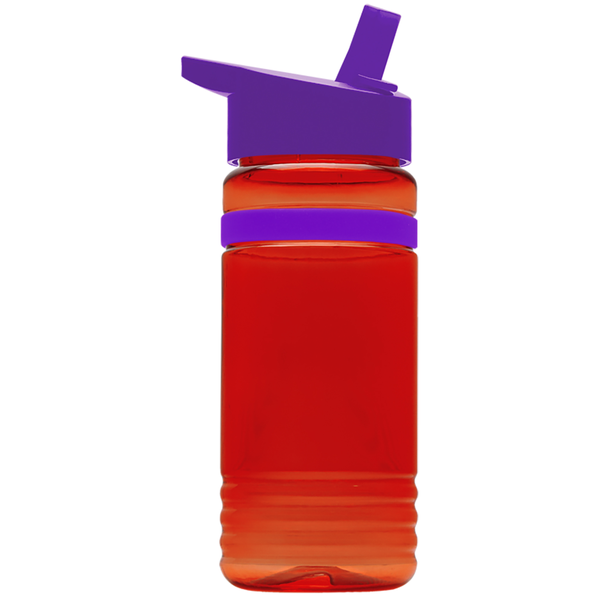 Grip Stripe Tritan™ Bottle, 20oz. - Flip Straw Lid
