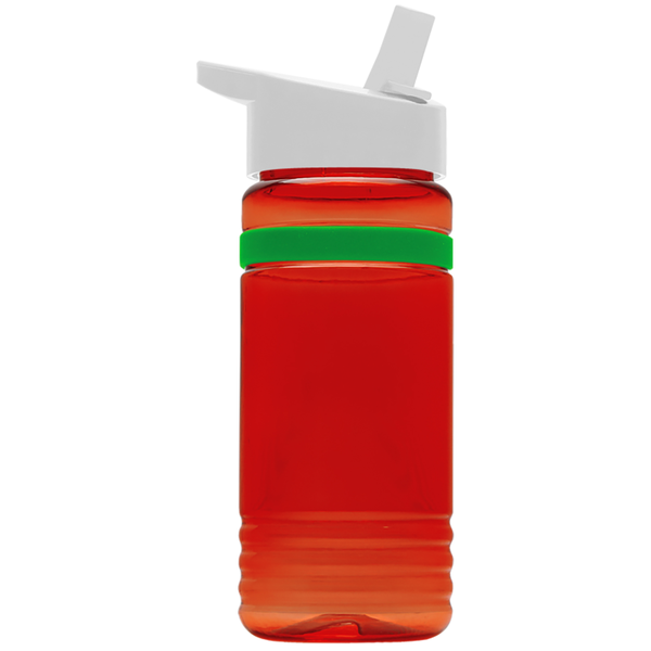 Grip Stripe Tritan™ Bottle, 20oz. - Flip Straw Lid