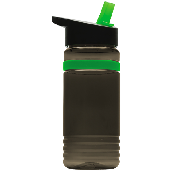 Grip Stripe Tritan™ Bottle, 20oz. - Flip Straw Lid