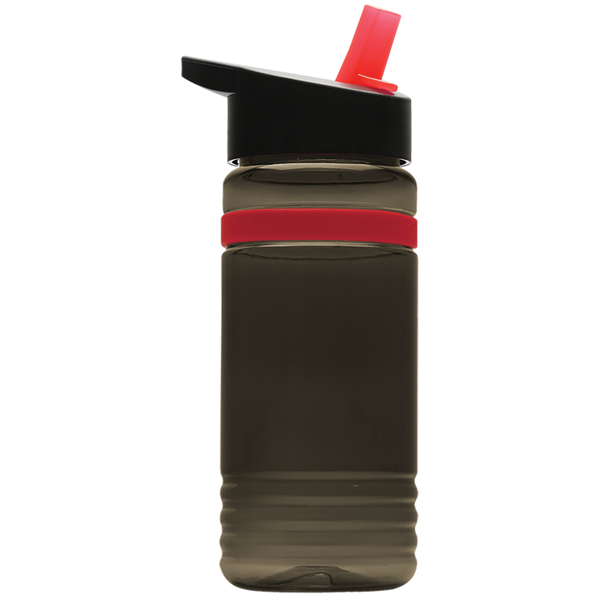 Grip Stripe Tritan™ Bottle, 20oz. - Flip Straw Lid