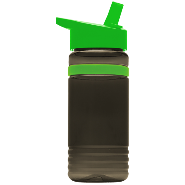 Grip Stripe Tritan™ Bottle, 20oz. - Flip Straw Lid