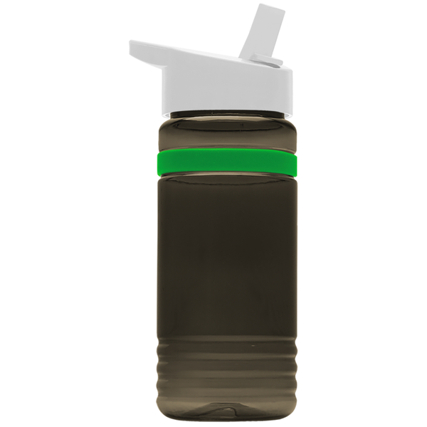 Grip Stripe Tritan™ Bottle, 20oz. - Flip Straw Lid