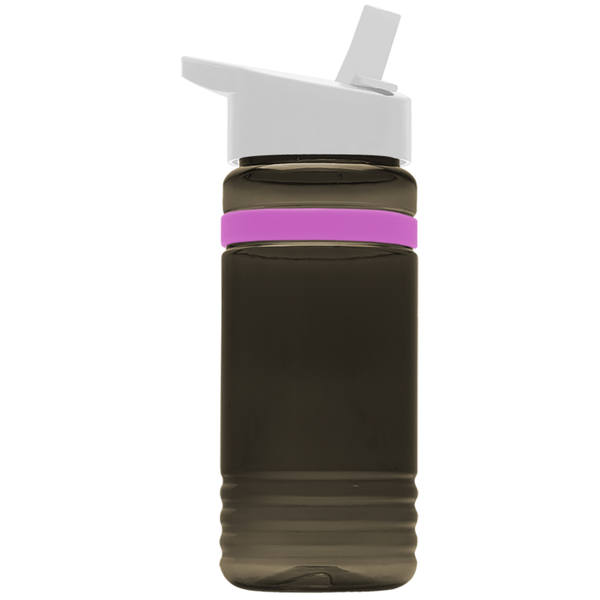 Grip Stripe Tritan™ Bottle, 20oz. - Flip Straw Lid