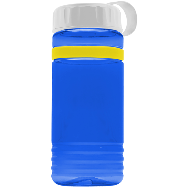 Grip Stripe Tritan™ Bottle, 20oz. - Tethered Lid