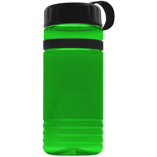 Grip Stripe Tritan™ Bottle, 20oz. - Tethered Lid