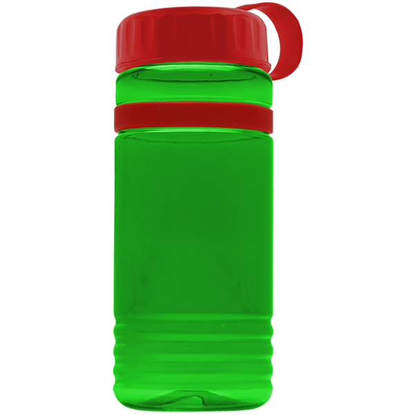 Grip Stripe Tritan™ Bottle, 20oz. - Tethered Lid