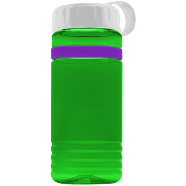 Grip Stripe Tritan™ Bottle, 20oz. - Tethered Lid