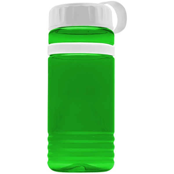 Grip Stripe Tritan™ Bottle, 20oz. - Tethered Lid