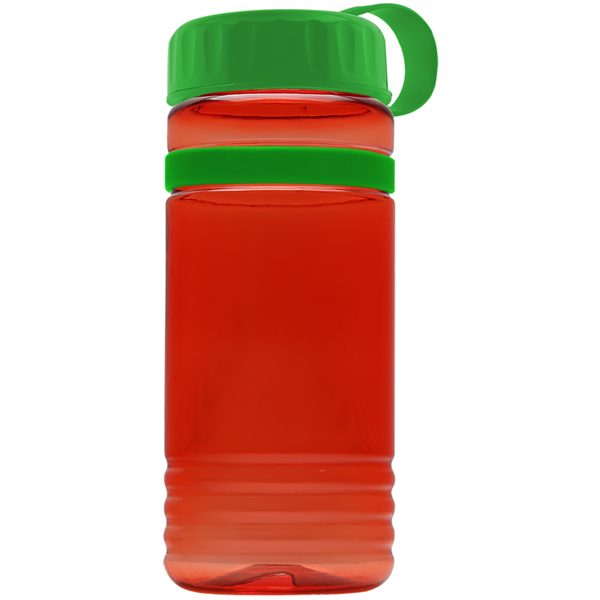 Grip Stripe Tritan™ Bottle, 20oz. - Tethered Lid