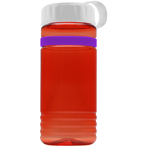 Grip Stripe Tritan™ Bottle, 20oz. - Tethered Lid