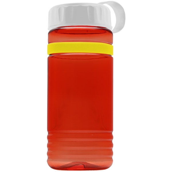 Grip Stripe Tritan™ Bottle, 20oz. - Tethered Lid