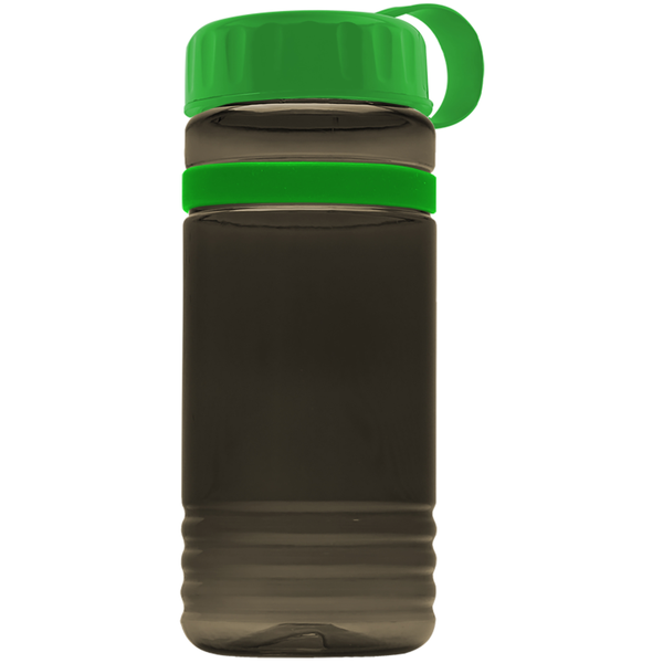 Grip Stripe Tritan™ Bottle, 20oz. - Tethered Lid